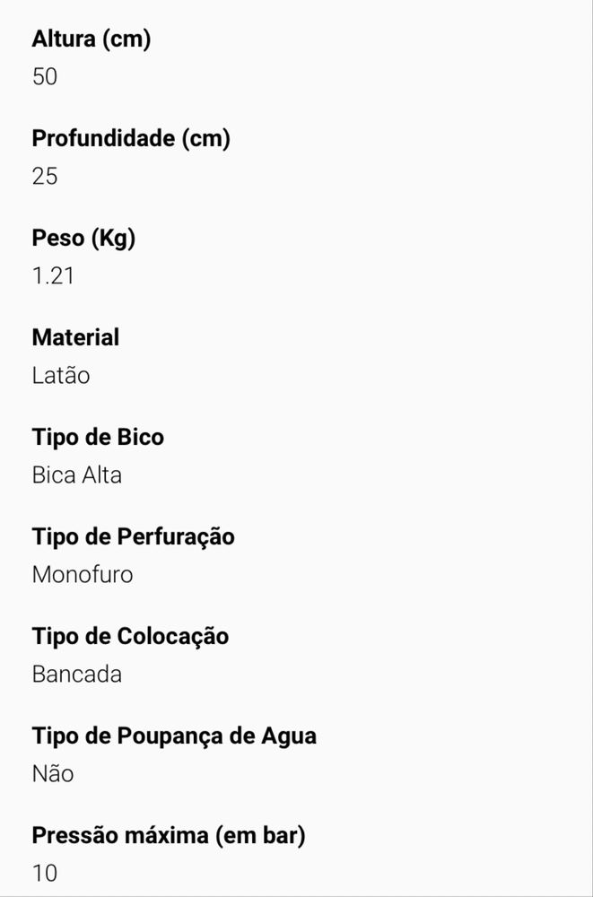 Torneira de cozinha nova em preto fosco