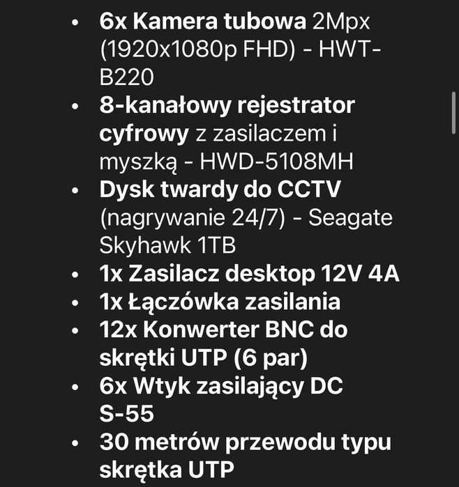 Zestaw cctv Hikvision