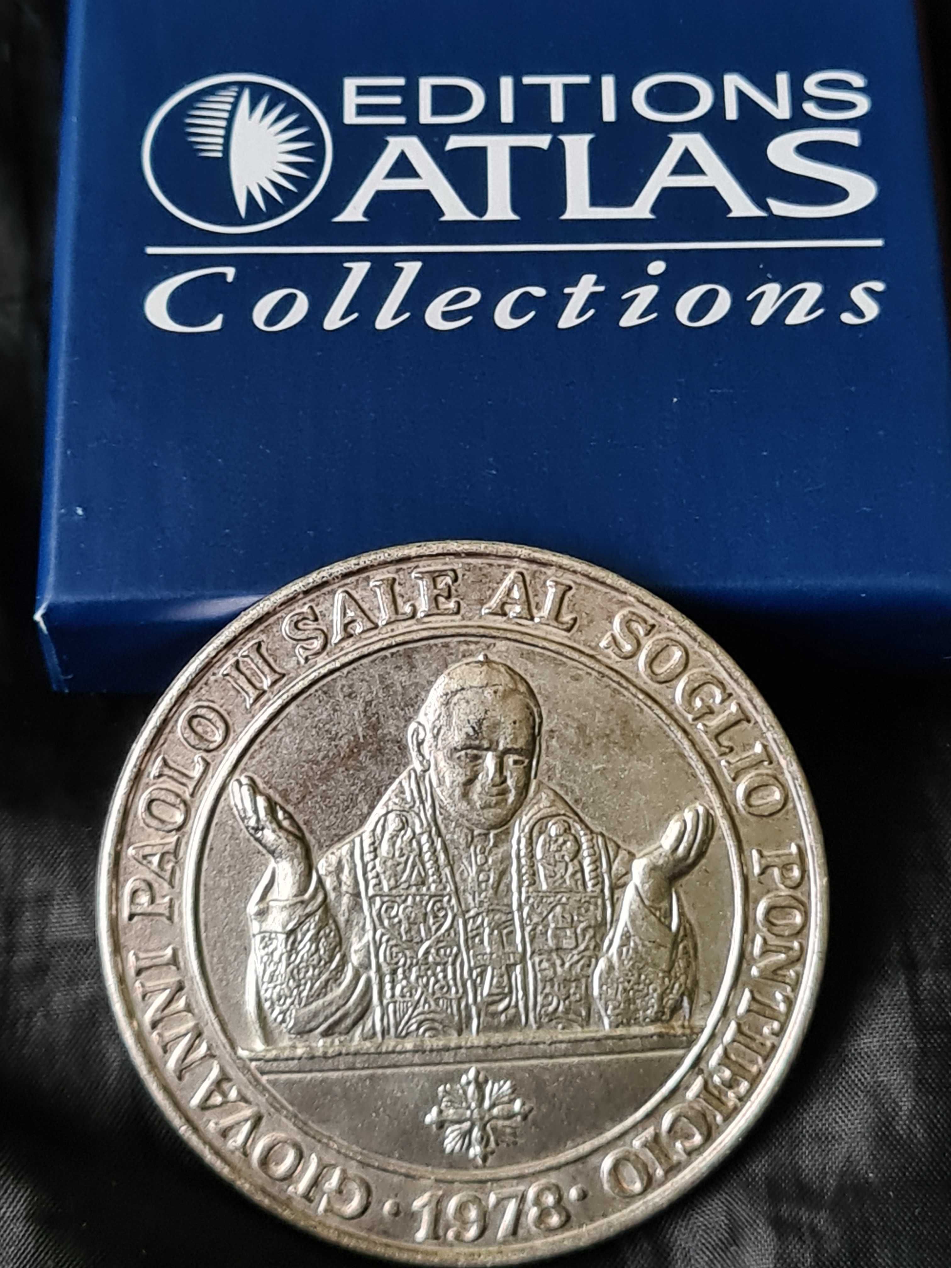 Medal okolicznościowy Jan Paweł II - z 1978. posrebrzany.