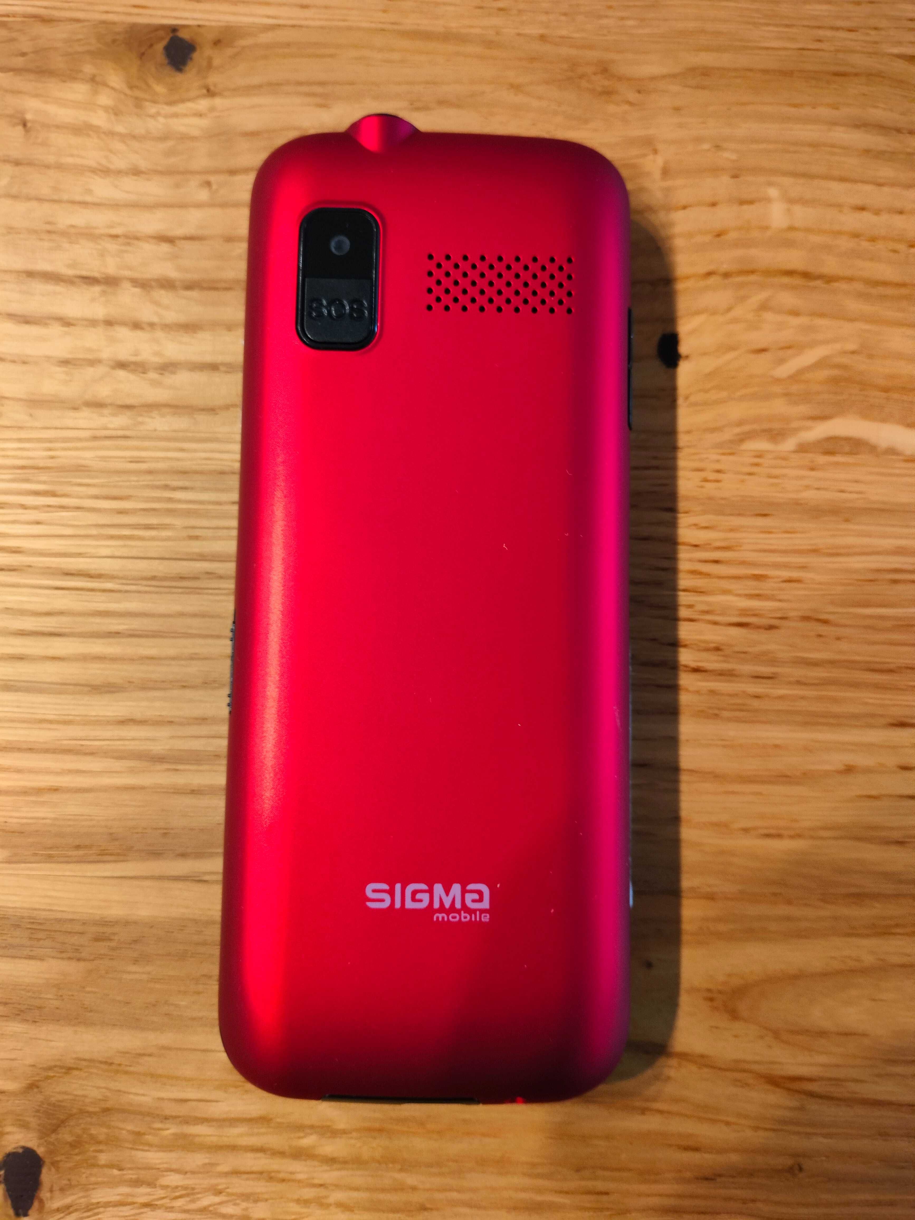 Мобільний кнопковий телефон Sigma Comfort 50 Grace Red для літніх