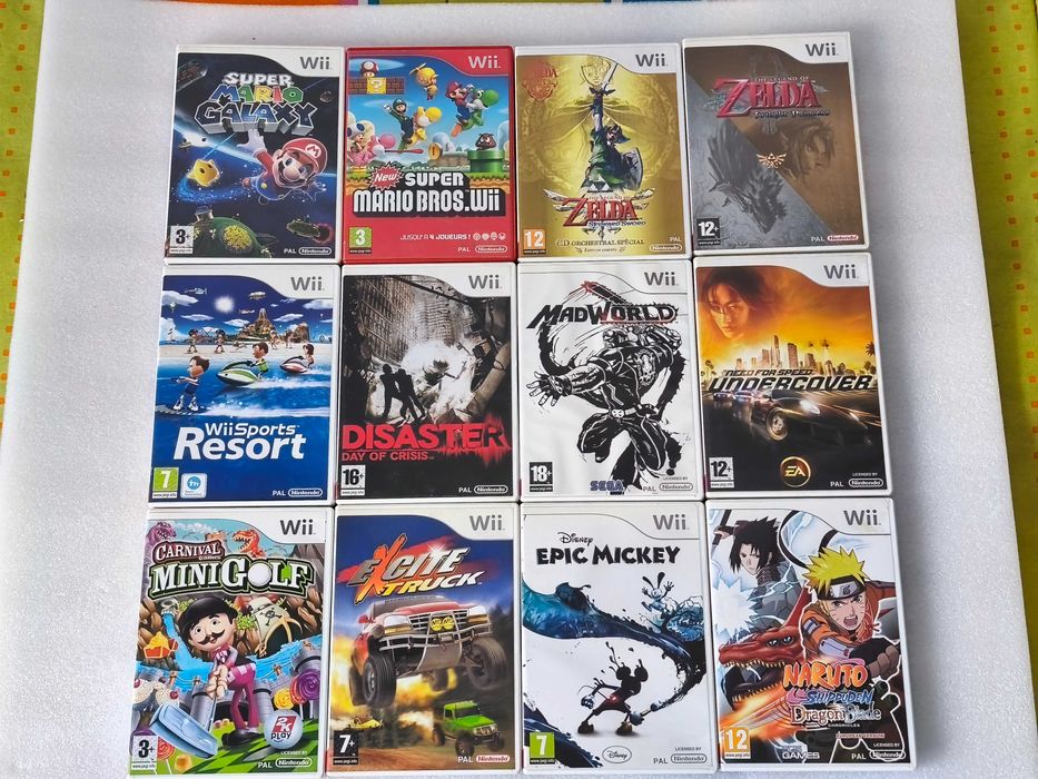 Jogos Nintendo Wii New Super Mario Bros Legend Of Zelda Sports Resort