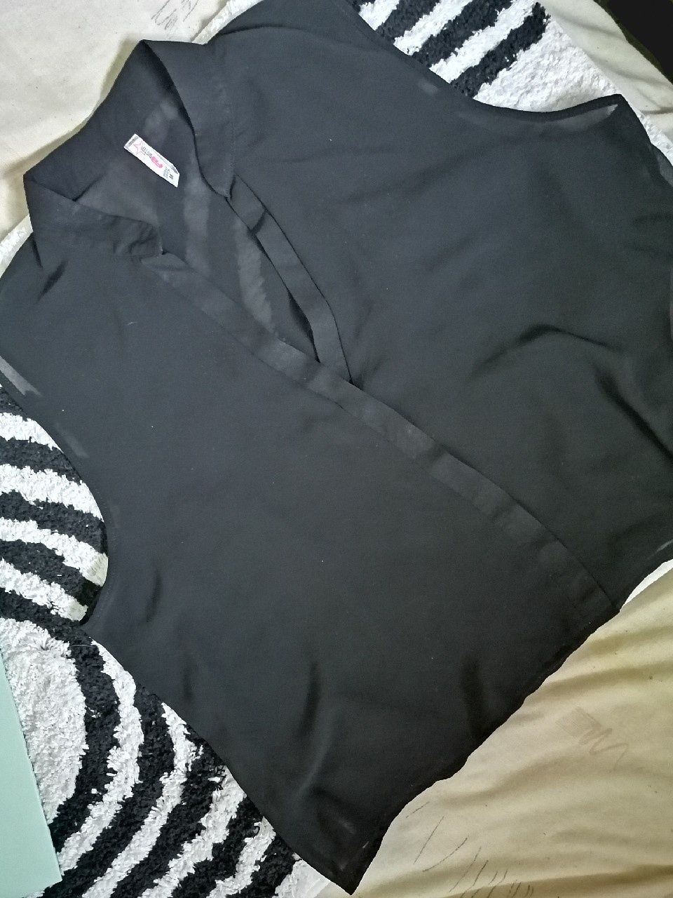 NEW YORKER swobodna bluzka koszula crop top z kołnierzykiem Xs-m NOWA!