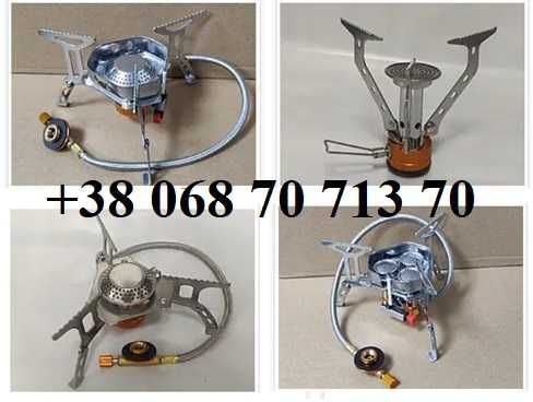 Туристическая газовая горелка с пьезоподжигом - 4 ВИДА