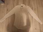 Koszula biała z wzorkiem Zara Man Slim Fit, rozmiar M