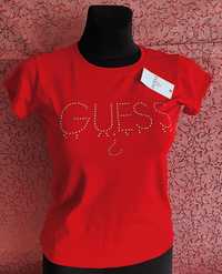 Czerwona koszulka damska Guess S M L XL wysyłka pobranie bardzo ładna
