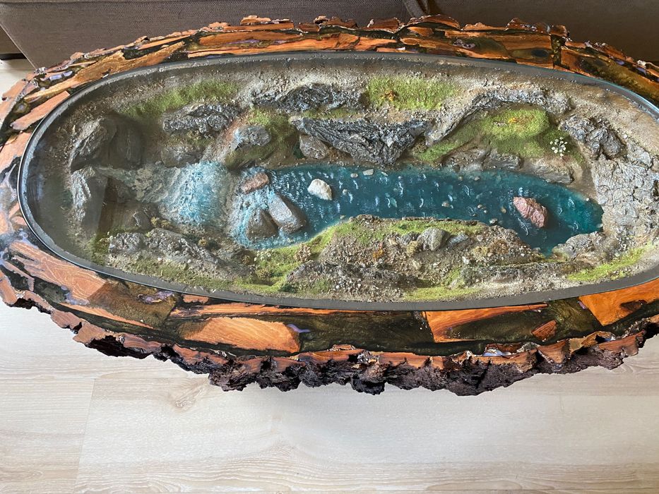 Кавовий, журнальний стіл діорама