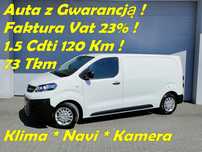 Opel Vivaro  Vivaro*1.5Cdti 120Km*73Tkm*3 Osobowy*Klima*Kamera*FVat23%*Gwarancja
