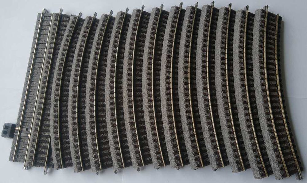 H0 - PIKO 55301 - zestaw startowy torów z nasypem A-gleis - Set-A