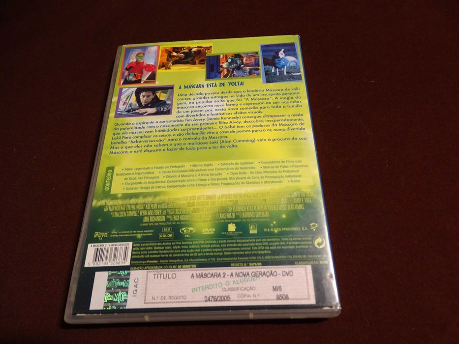DVD-A máscara 2-A nova geração