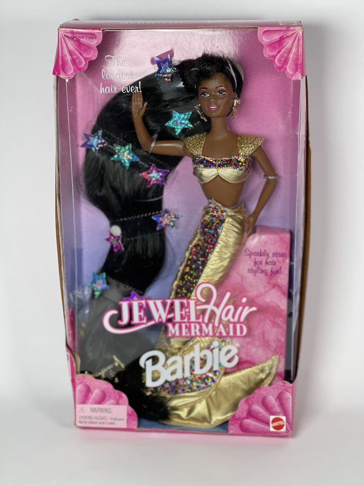 Barbie Jewel Hair Mermaid African-American Longest Hair Ever 1995