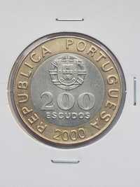 Moeda 200 Escudos Bimetálica República 2000 (BELA)