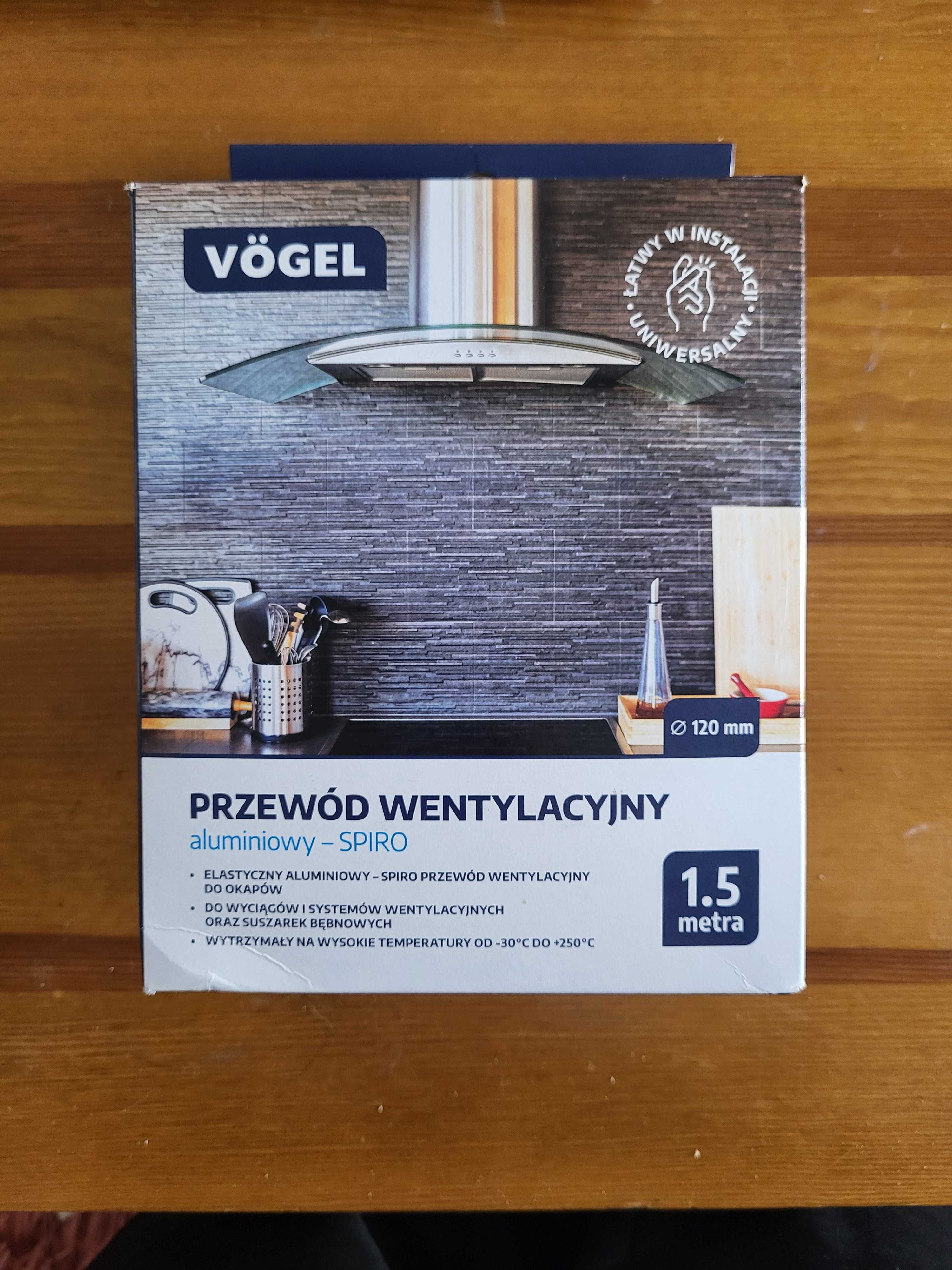 Przewód wentylacyjny VÖGEL 1.5m Aluminiowy Spiro