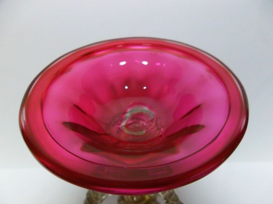 fantástico antigo nobre calice em cristal veneziano MURANO-Sec. XIX