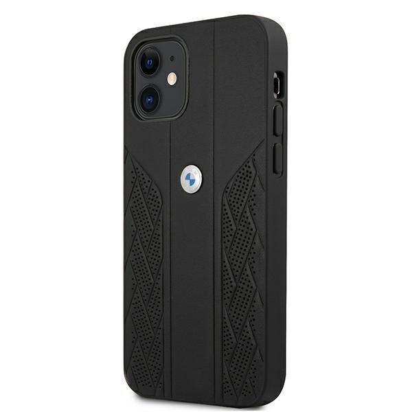 Etui BMW Hardcase Curve Perforate do iPhone 12 Mini 5,4" - Czarny