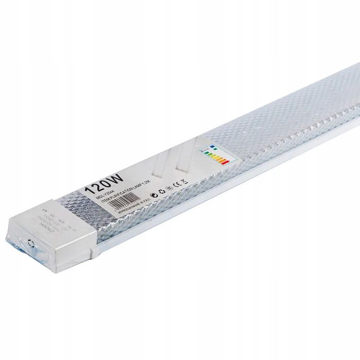 Lampa sufitowa LED 120cm 120W 6500K zimna natynkowa plafon świetlówka