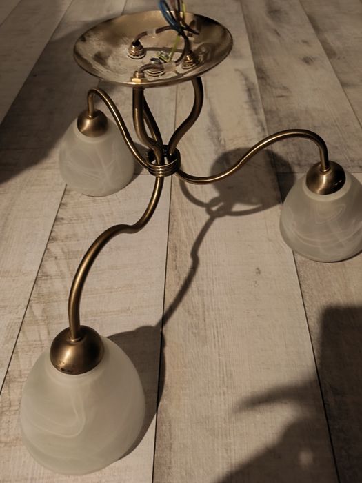 Mosiężna lampa wisząca