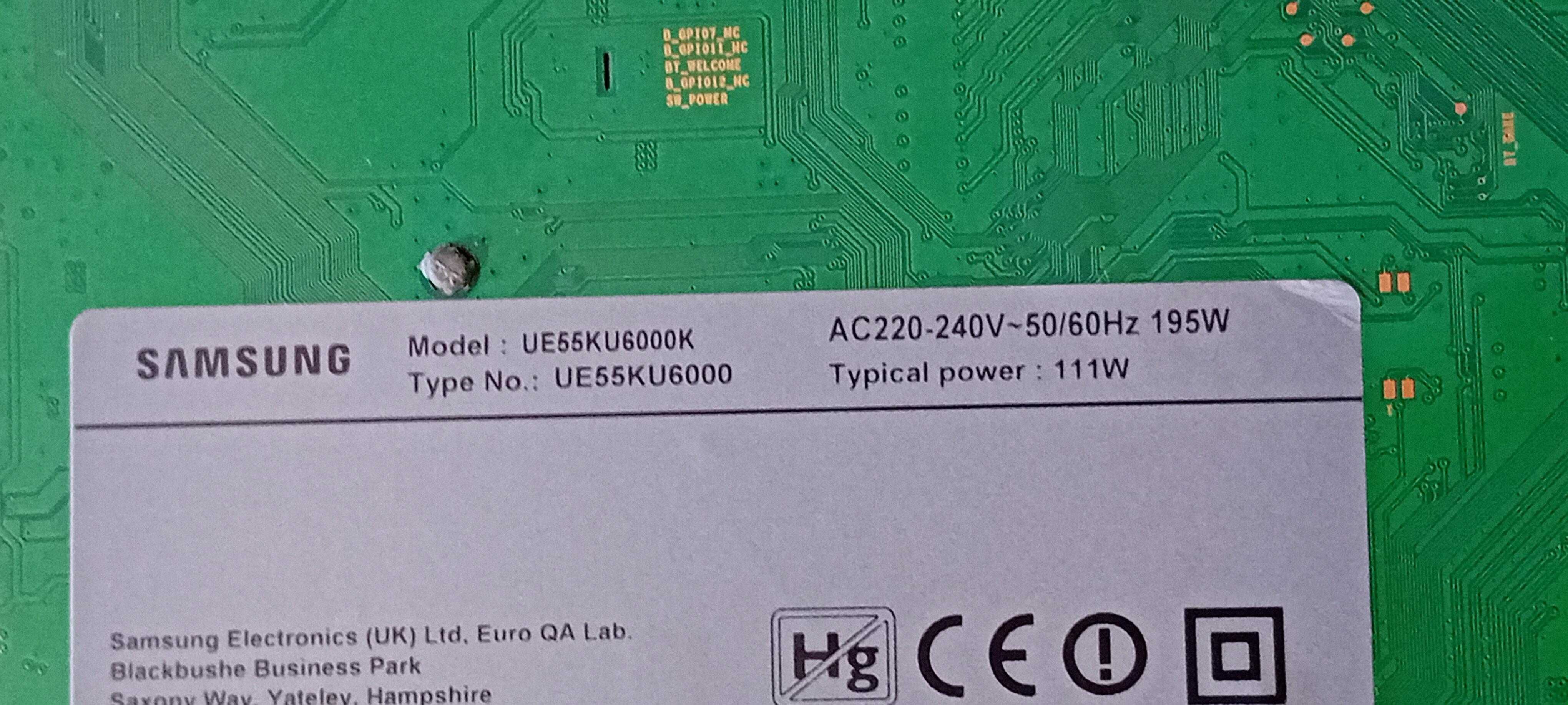 placa tv  Samsung  ue55ku6.000k