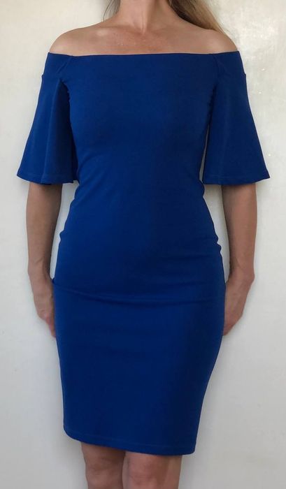 Сукня волошкового кольору / плаття синє/блакитне -красива котельна сук