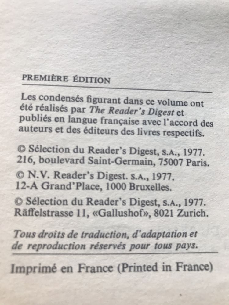 Selection du livre