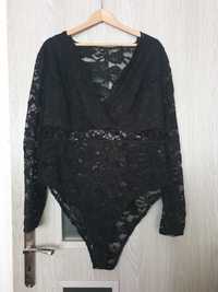 Koronkowe czarne body Shein rozmiar 3XL