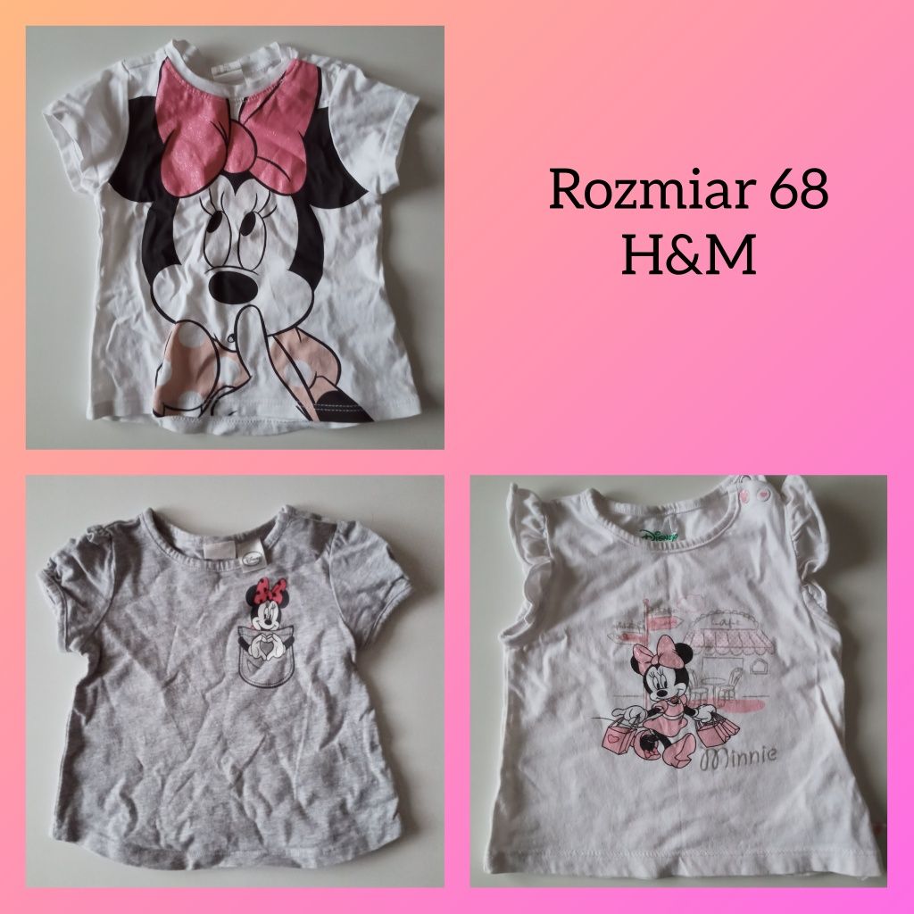 Bluzeczki r.68 H&M