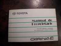 toyota carina manual de proprietário