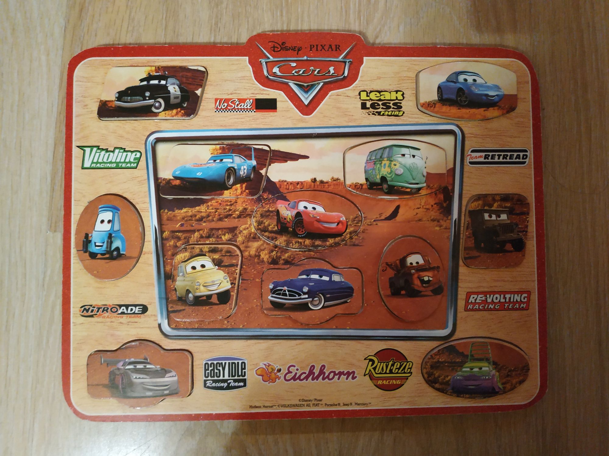 Drewniane puzzle Disney pixar cars Zygzak McQueen