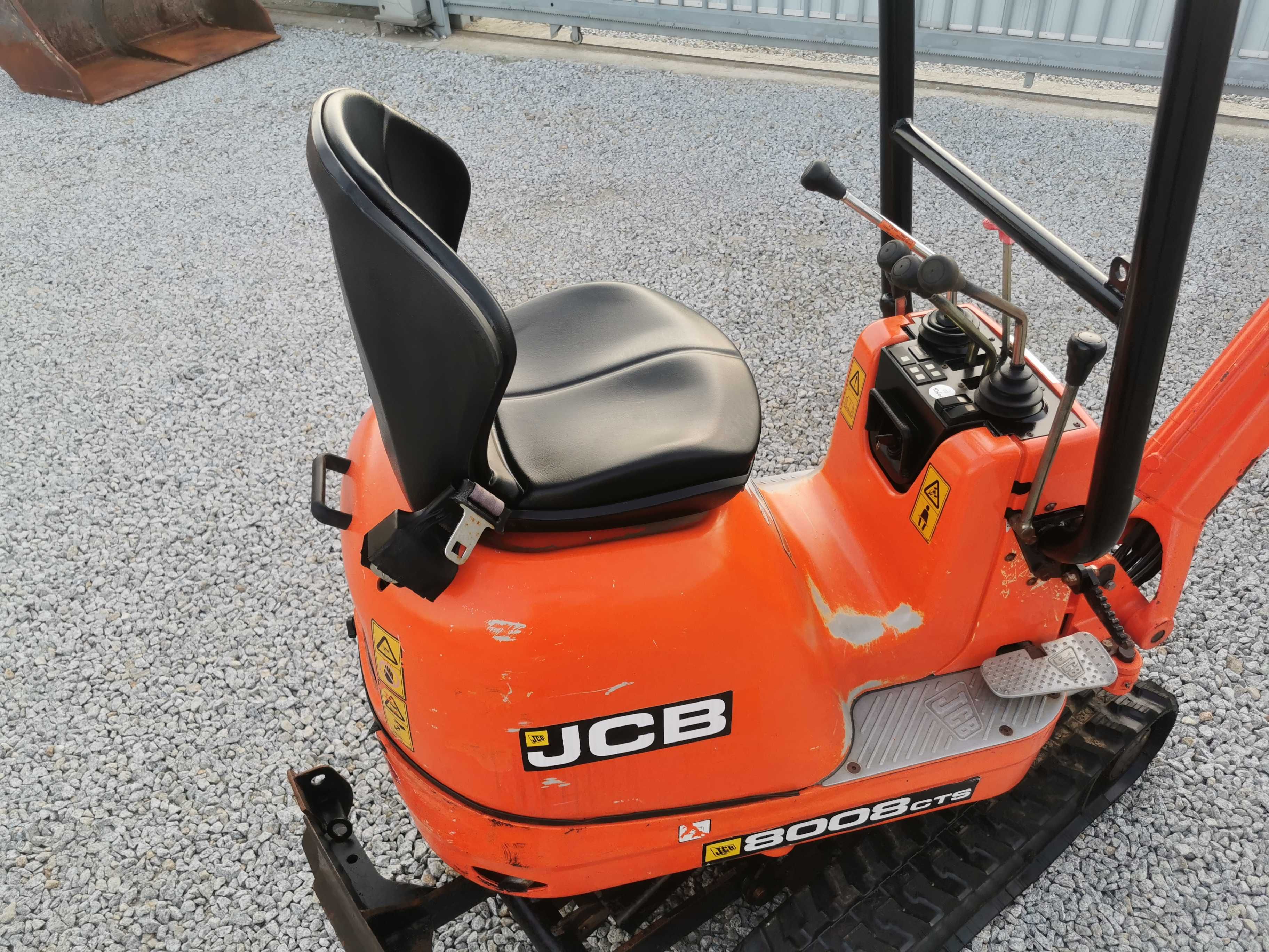 koparka minikoparka mikro koparka Jcb 8008 cts waga 950kg. rok 2014