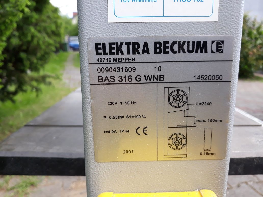 Bzreszczot  do piły  taśmowej metabo  bas316g