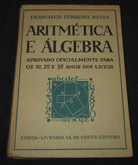 Livro Aritmética e Álgebra Francisco Ferreira Neves