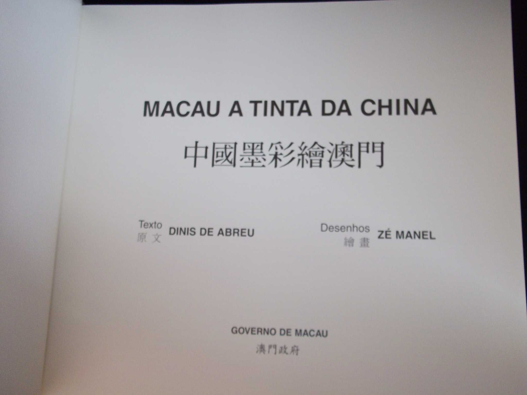 Livro Macau a tinta da China Dinis de Abreu 1998