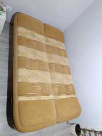 Wersalka sofa do spania łóżko beżowe kanapa miejsce do przechowywania
