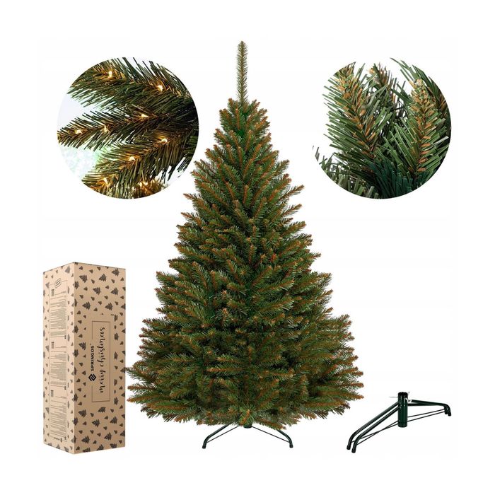 Choinka Sztuczna Świerk Kaukaski 180Cm Natural Gęsta Jak Żywa Premium