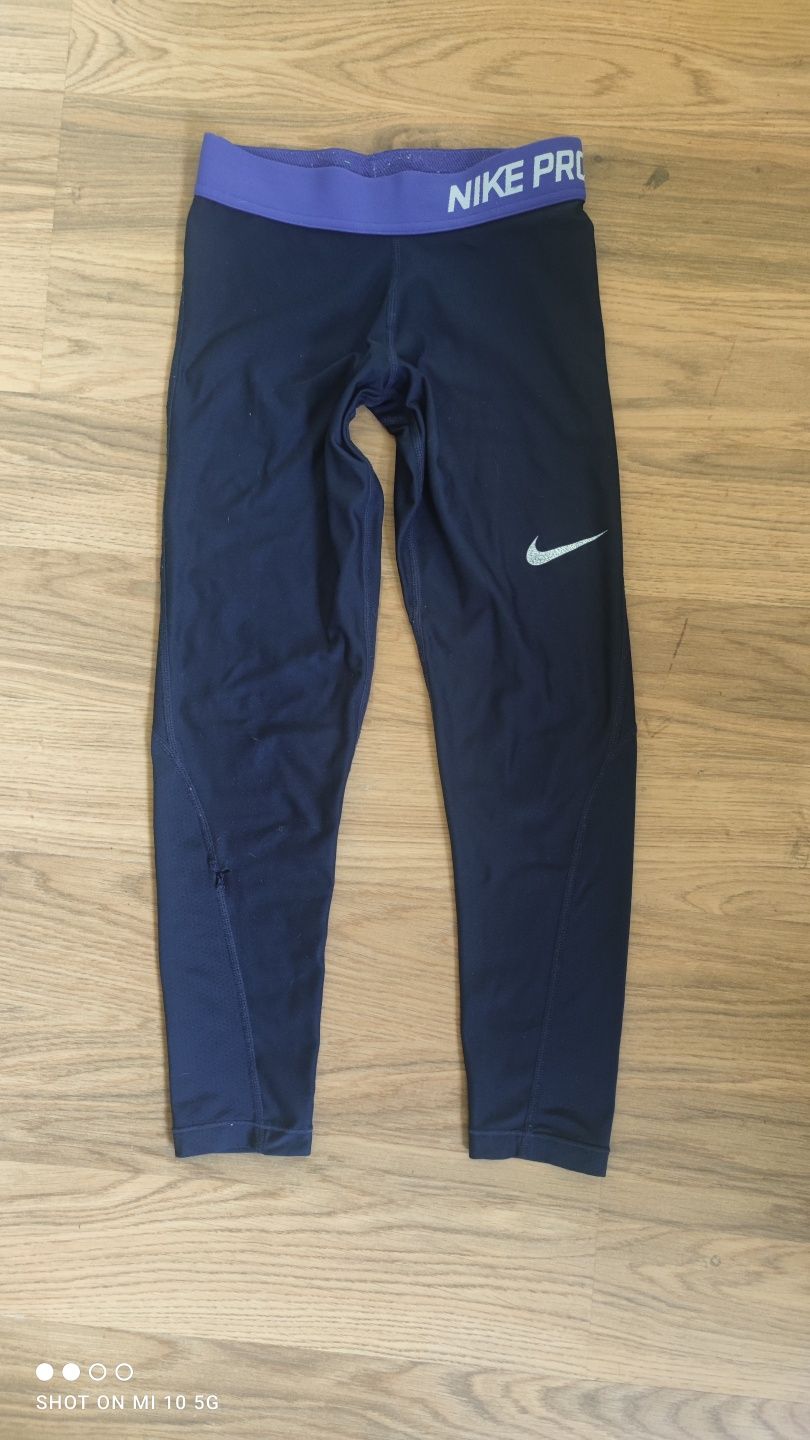 Nike Pro Dri Fit getry legginsy dziewczęce 128 134