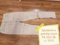 Spodnie beżowe rozm. 34