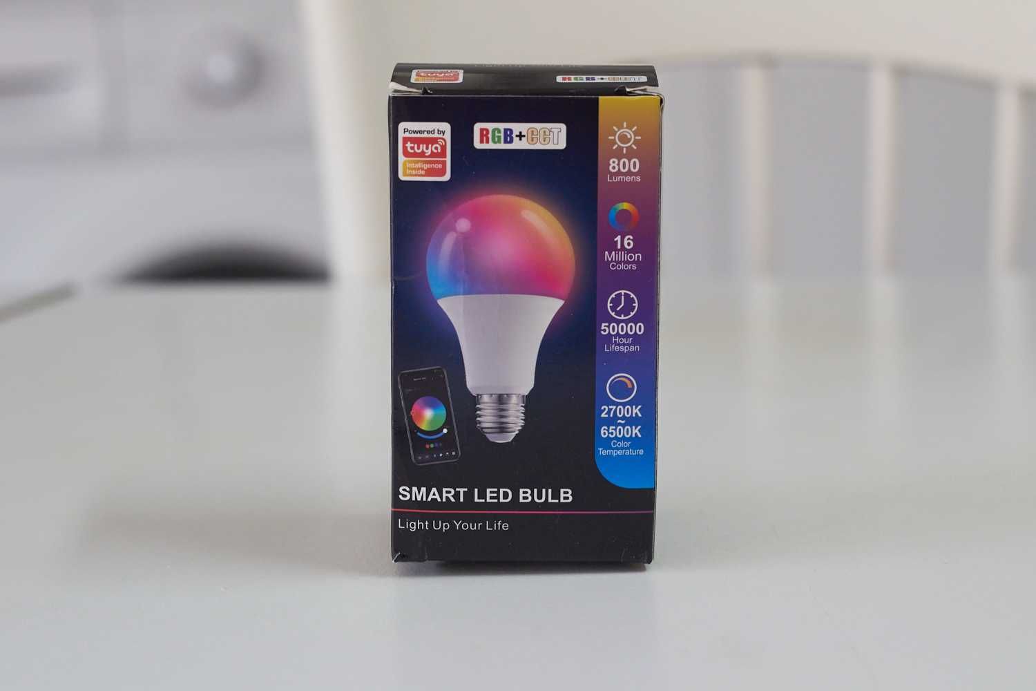 Lampada RGB e CCT – 16 milhoes de cores – Controlo por Bluetooth