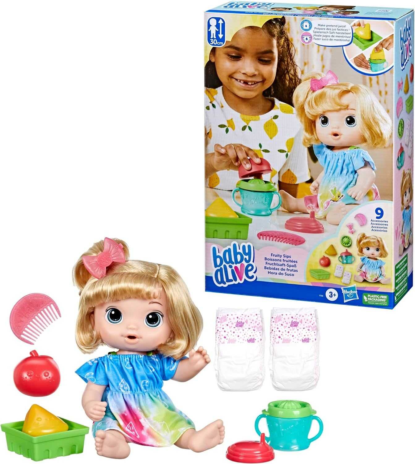 Лялька Бубі Аліве фрутті сіпс . Baby Alive Fruity Sips Doll, Apple.