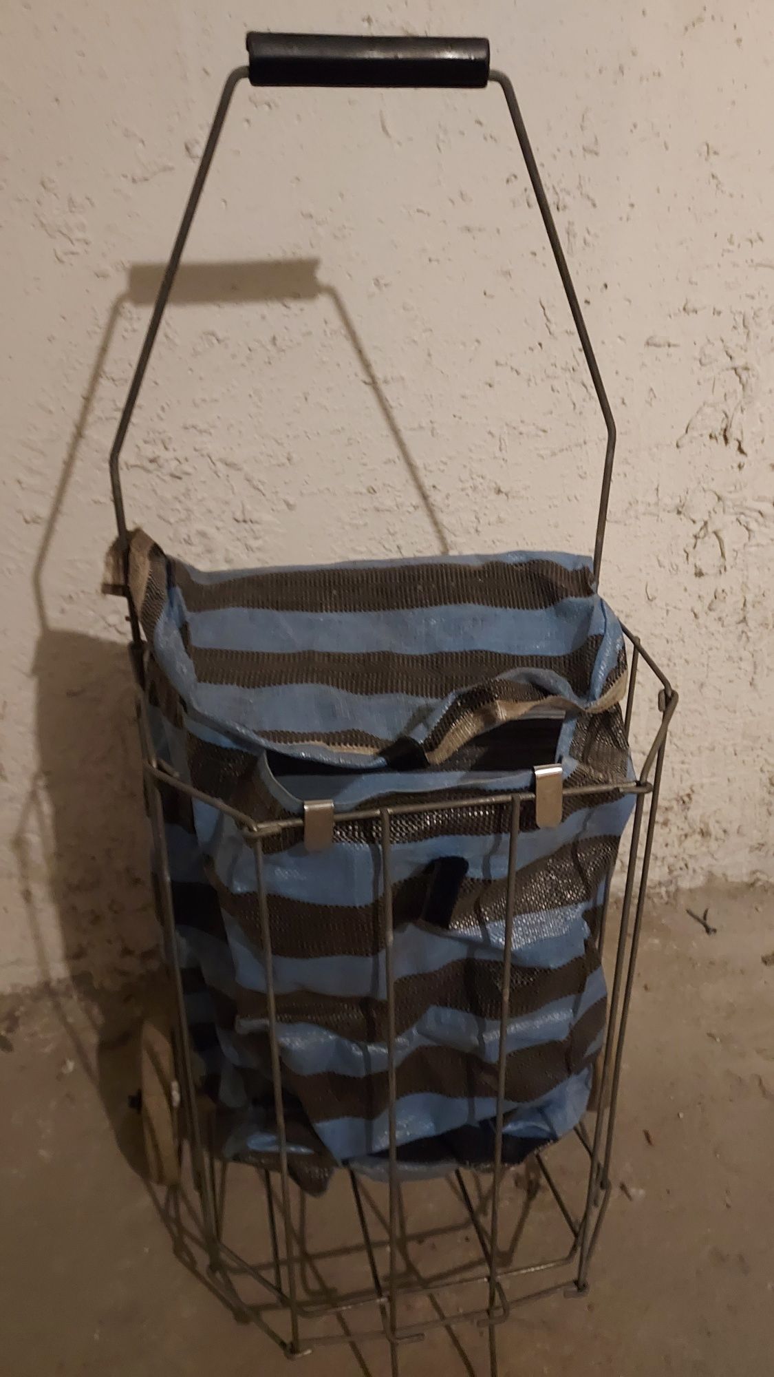 Wózek na zakupy mocny metalowy Prl
