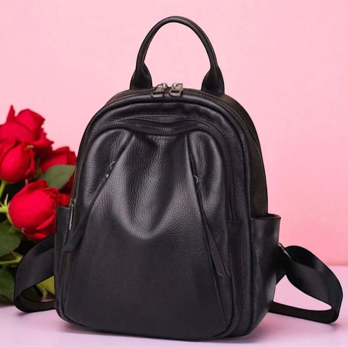 Шкіряний жіночий рюкзак-сумка, Кожаный женский рюкзак