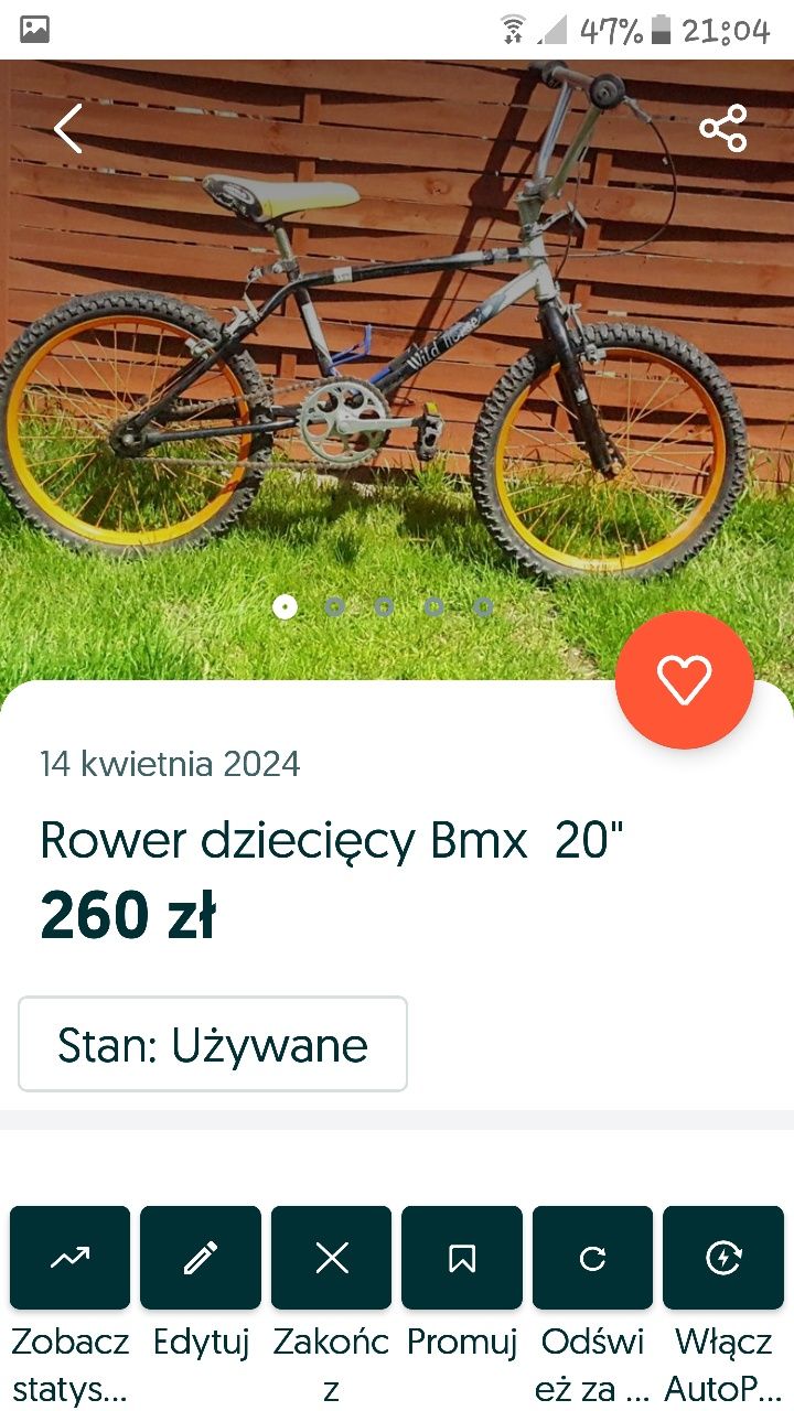 Rowerek  rower 20 24 cale
