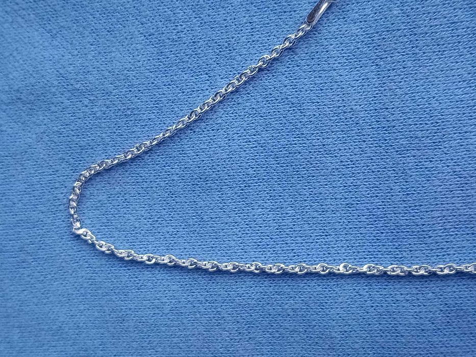 Delikatny łańcuszek 50 cm Srebro 925 Splot ankier Naszyjnik