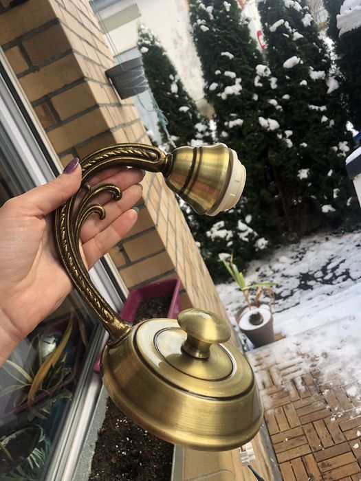 Vintage kinkiet lampka na sciane