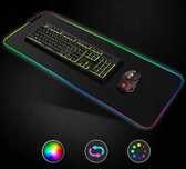PODKŁADKA GAMINGOWA pod myszkę klawiaturę na biurko LED RGB