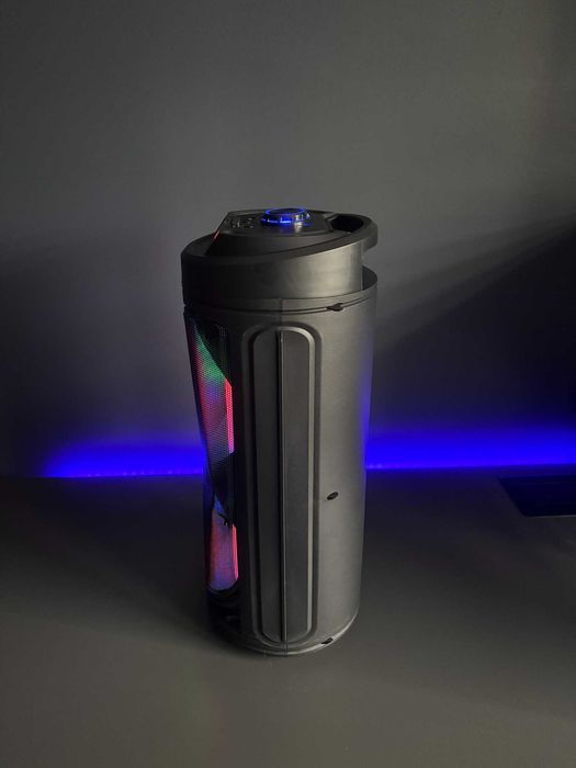 Głośnik Bluetooth SPEAKER ZQS6212 Kolumna LED z mikrofonem i pilotem