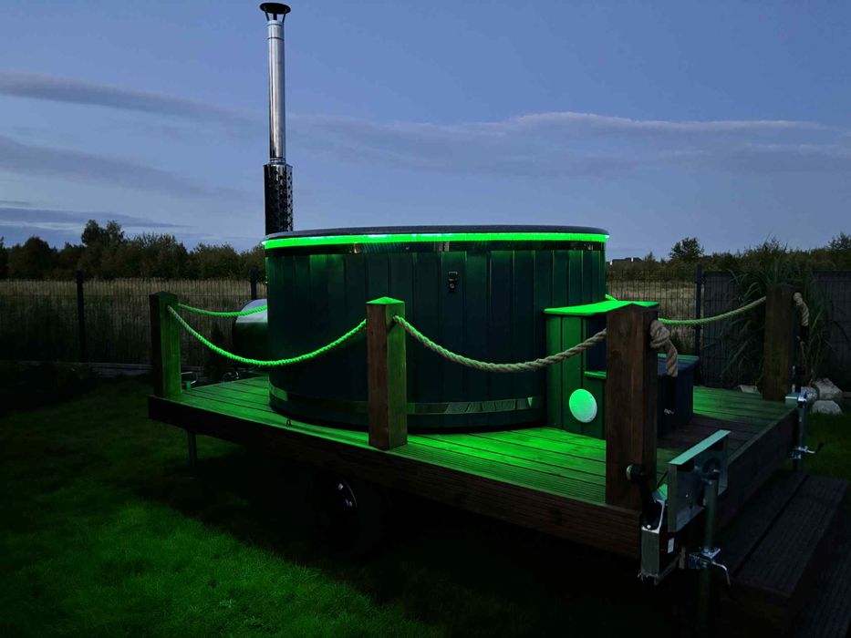 Relax na kółkach mobilna balia jacuzzi do wynajecia