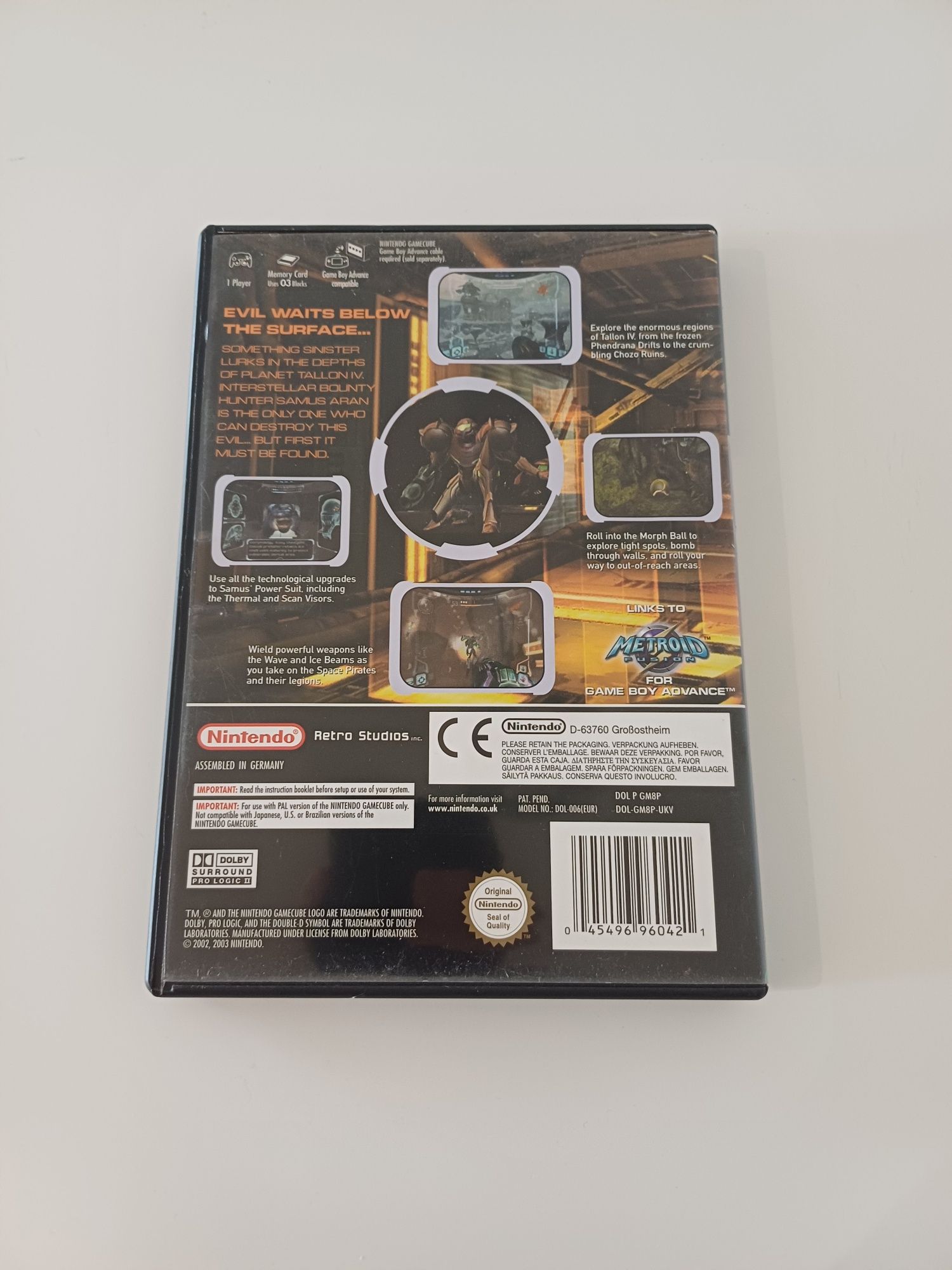 Metroid Prime Nintendo Gamecube oryginalna