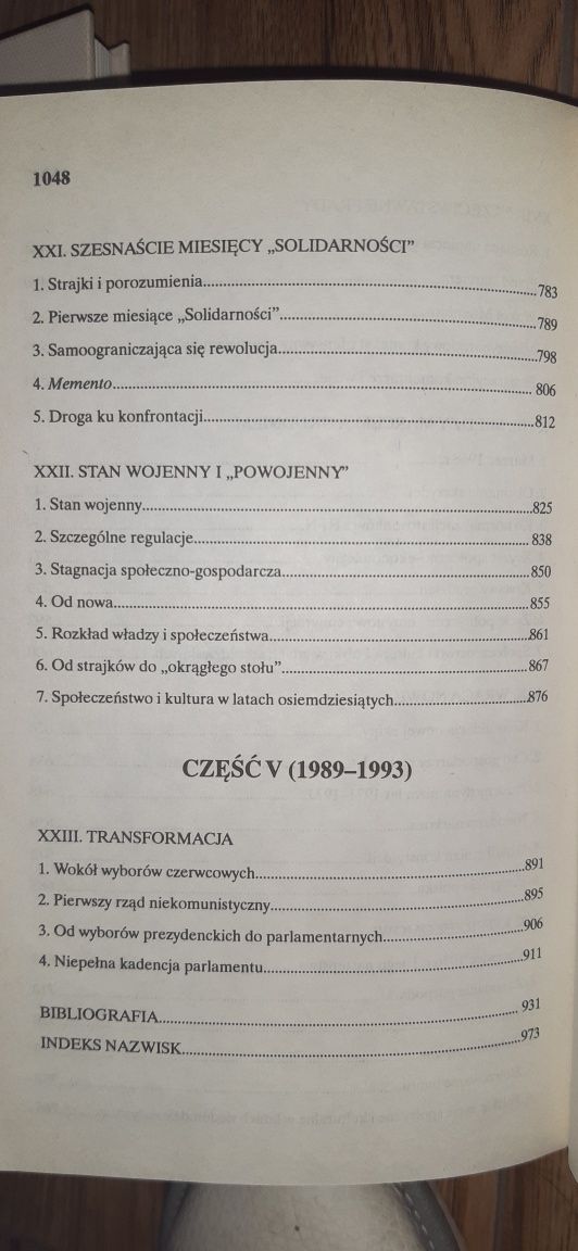 Ksiazka Najnowsza historia Polski z 1995 r