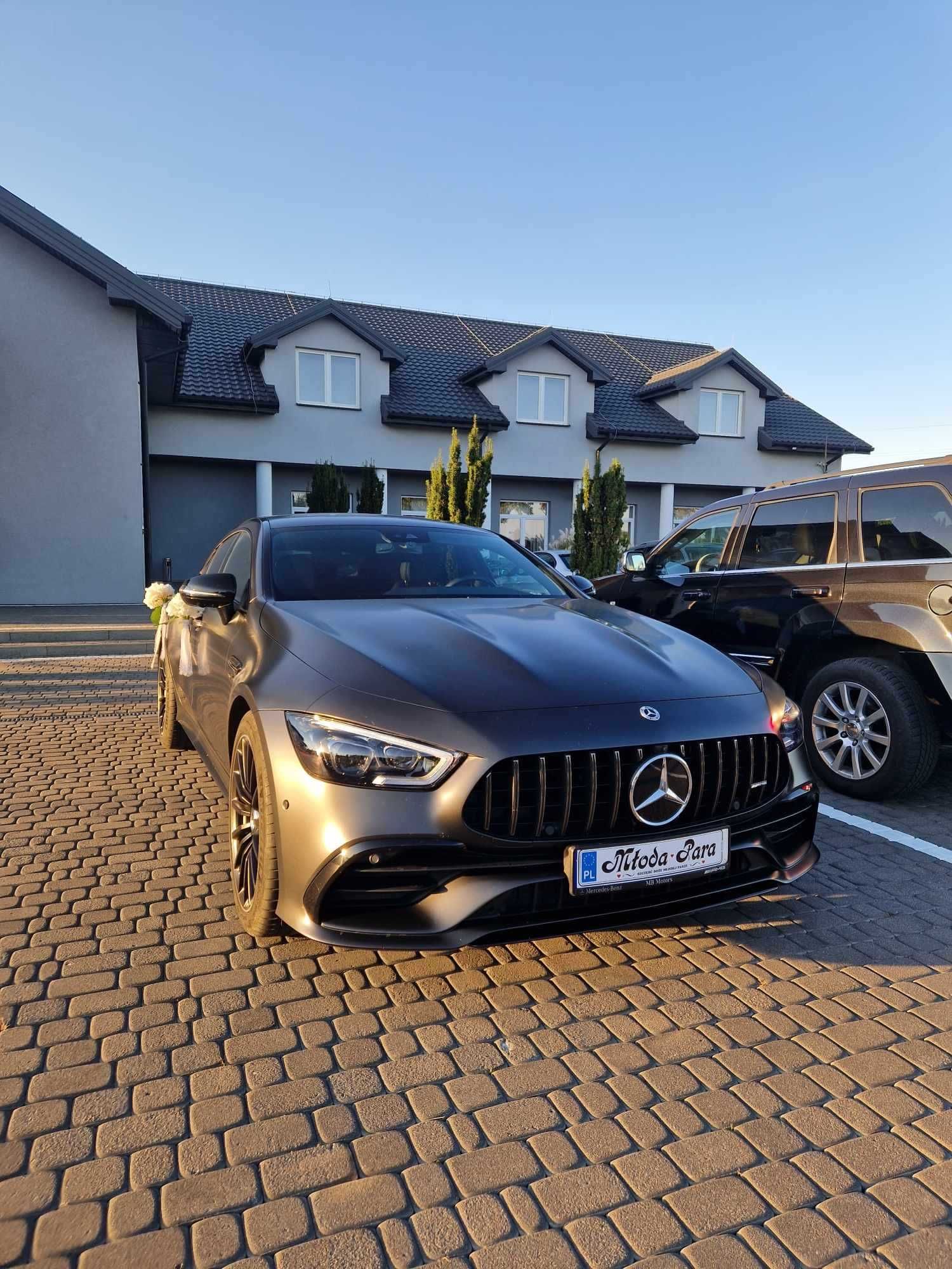 Auto do ślubu Mercedes AMG GT czarny mat Warszawa/BMW X6/Mercedes GLE