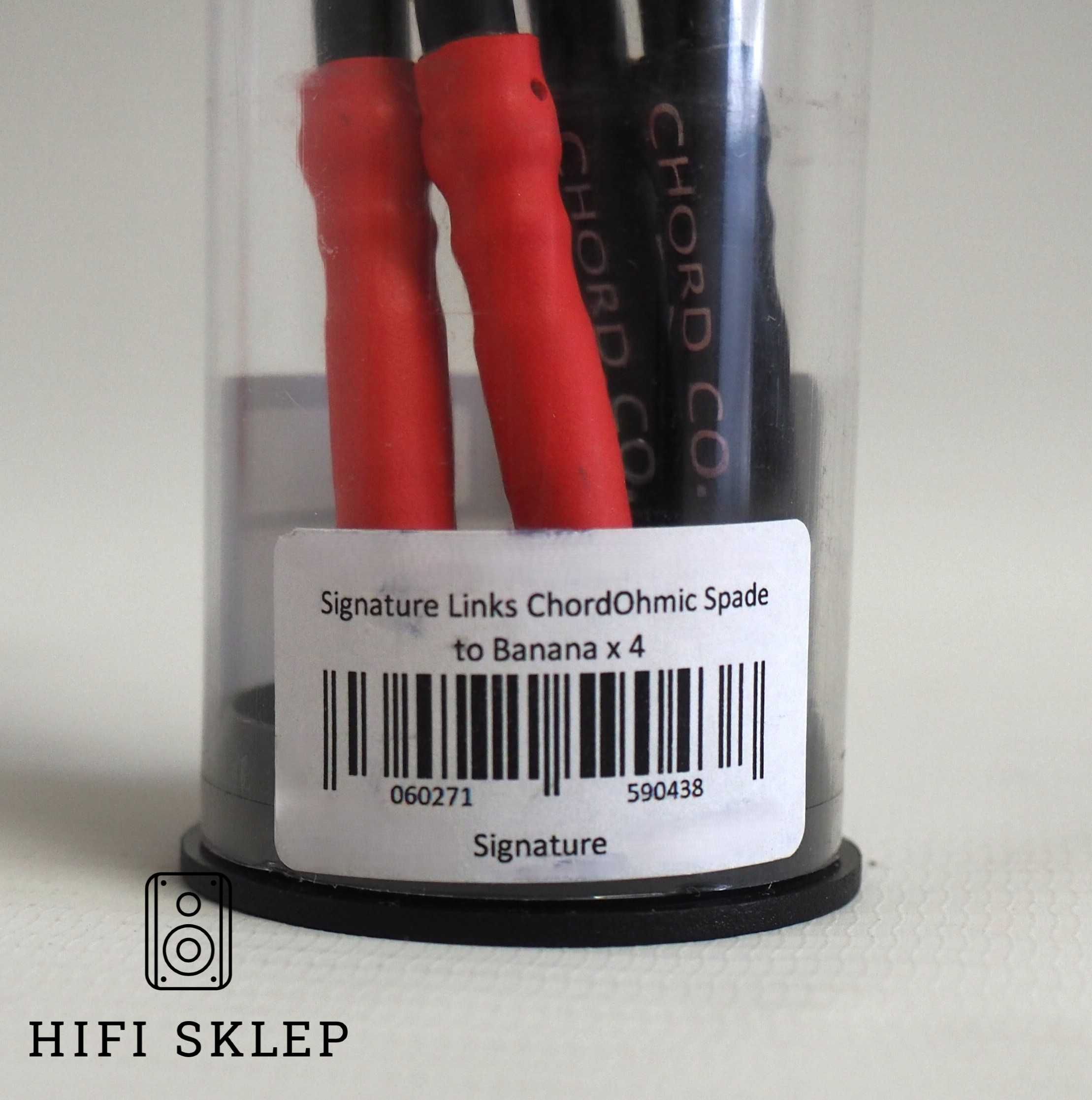 Zworki głośnikowe SIGNATURE Chord ohmic  - SPA-BAN/Promocja !!!