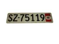 Stara tablica rejestracyjna Szwajcaria B102835